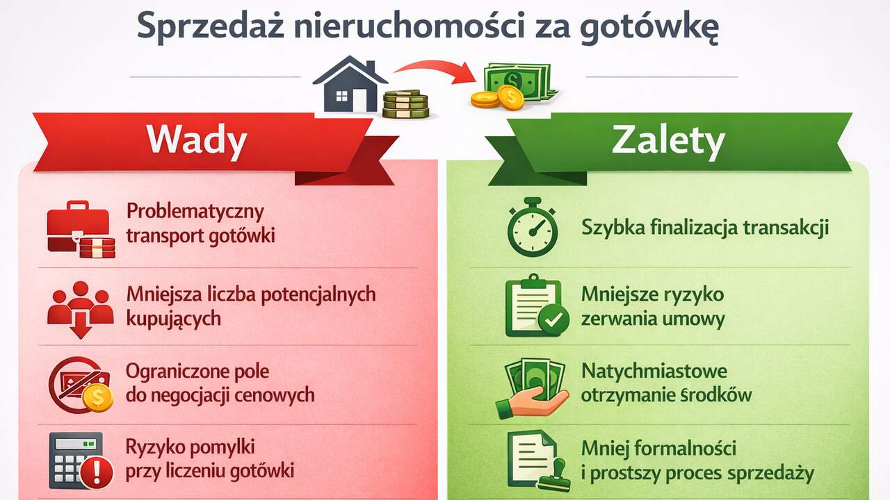 sprzedaż mieszkania za gotówkę wady i zalety