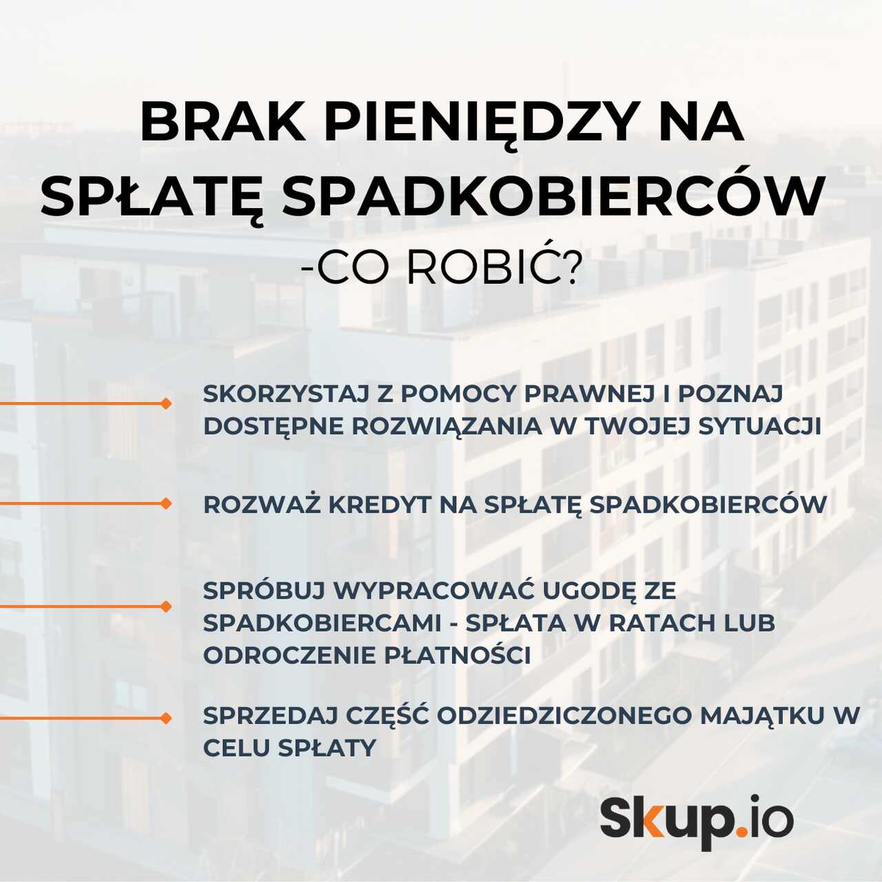 Brak pieniędzy na spłatę spadkobierców? Oto co możesz zrobić! LISTA 2 brak pieniędzy na splatę spadkobierców lista rozwiązań